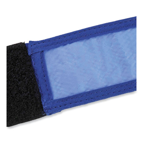 Chill-Its 6705CT Cooling PVA Hook and Loop Bandana Headband, One Size Fits Most, Solid Blue, Ships in 1-3 Business Days