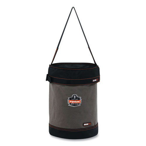 Arsenal 5930T Web Handle Canvas Hoist Bucket and Top, 150 lb, Gray, Ships in 1-3 Business Days