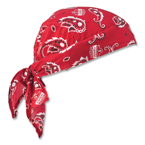 Chill-Its 6710 Cooling Embedded Polymers Tie Bandana Triangle Hat, One Size Fit Most, Red Western, Ships in 1-3 Business Days