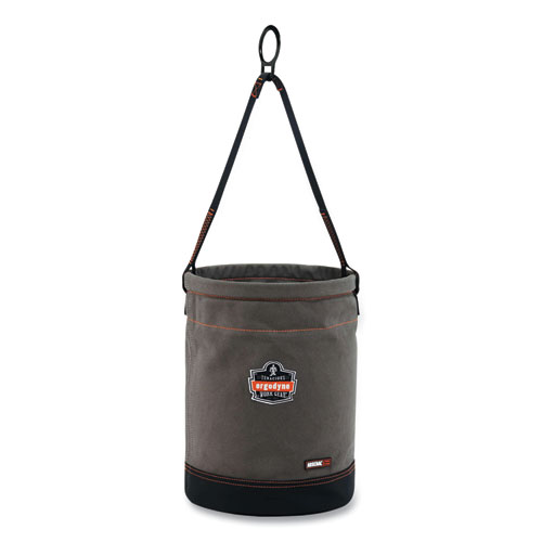 Ergodyne® Arsenal 5960 Canvas Hoist Bucket With D-Rings, 150 Lb, Gray, Ships In 1-3 Business Days