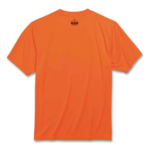 GloWear 8089 Non-Certified Hi-Vis T-Shirt, Polyester, Small, Orange, Ships in 1-3 Business Days