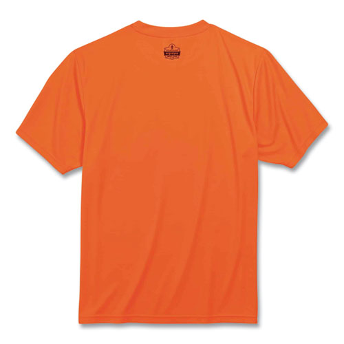 GloWear 8089 Non-Certified Hi-Vis T-Shirt, Polyester, 3X-Large, Orange, Ships in 1-3 Business Days
