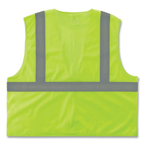 GloWear 8205HL Class 2 Super Economy Mesh Vest, Polyester, Lime, X-Small, Ships in 1-3 Business Days