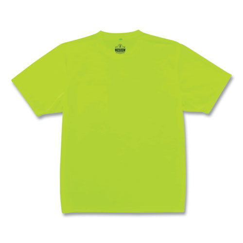 GloWear 8089 Non-Certified Hi-Vis T-Shirt, Polyester, X-Large, Lime, Ships in 1-3 Business Days