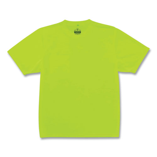 GloWear 8089 Non-Certified Hi-Vis T-Shirt, Polyester, 5X-Large, Lime, Ships in 1-3 Business Days
