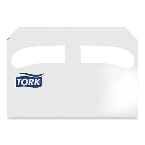 Tork® Toilet Seat Cover, Half-Fold, 14.5 x 17, White, 250/Pack, 20 Packs/Carton