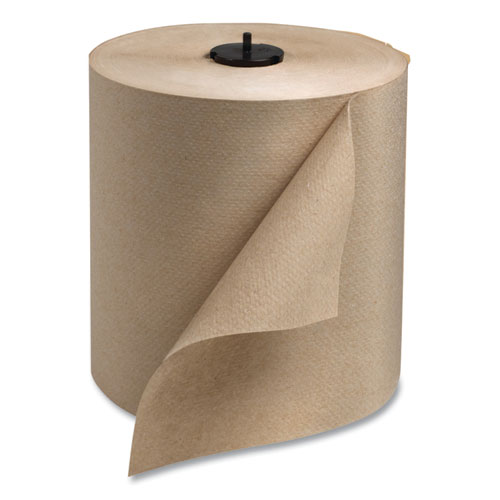 Image of Matic Hardwound Roll Towel, 1-Ply, 7.7" x 700 ft, Natural, 857/Roll, 6 Rolls/Carton