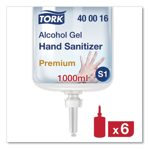 Premium Alcohol Gel Hand Sanitizer, 1 L Bottle, Light Scent, 6/Carton