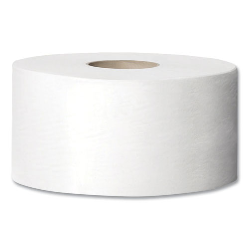 Tork® Advanced Mini-Jumbo Roll Bath Tissue, Septic Safe, 2-Ply, White, 3.48" x 751 ft, 12 Rolls/Carton