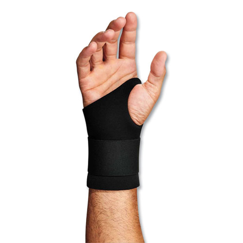 ProFlex 670 Ambidextrous Single Strap Wrist Support, X-Large, Fits Left/Right Hand, Black