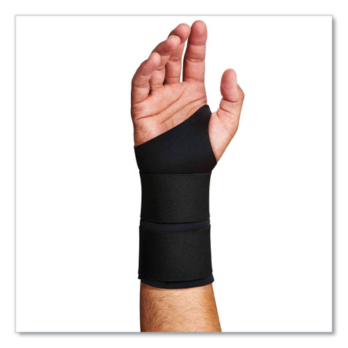 ProFlex 675 Ambidextrous Double Strap Wrist Support, Small, Fits Left Hand/Right Hand, Black, Ships in 1-3 Business Days