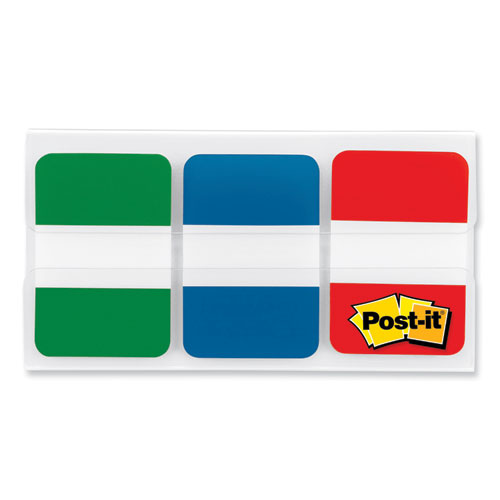 Post-It® Tabs 1" Plain Solid Color Tabs, 1/5-Cut, Assorted Colors, 1" Wide, 66/Pack