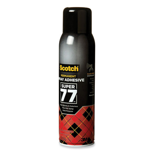 Image of Scotch® Super 77 Multipurpose Spray Adhesive, 13.57 Oz, Dries Clear