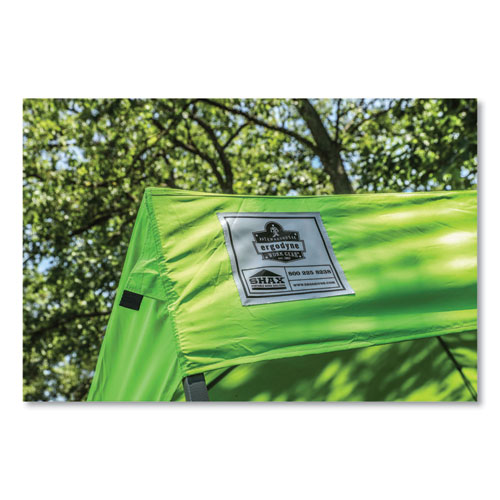 Image of Ergodyne® Shax 6010C Replacement Pop-Up Tent Canopy For 6010, 10 Ft X 10 Ft, Polyester, Lime, Ships In 1-3 Business Days