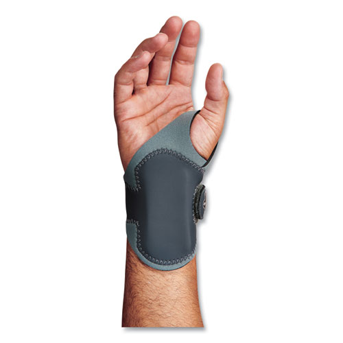 Image of Ergodyne® Proflex 4020 Lightweight Wrist Support, 2X-Large, Fits Left Hand, Gray, Ships In 1-3 Business Days