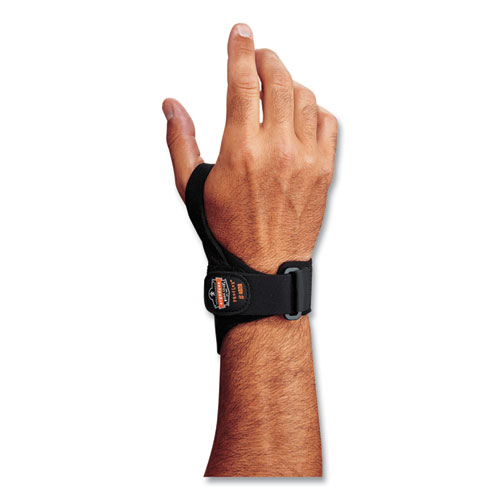 Image of Ergodyne® Proflex 4020 Lightweight Wrist Support, Medium, Fits Left Hand, Black, Ships In 1-3 Business Days