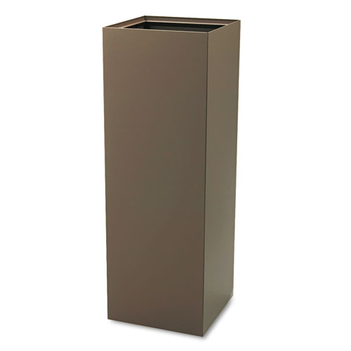 Image of Safco® Public Square Recycling Receptacles, Paper Recycling, 42 Gal, Steel, Brown, Ships In 1-3 Business Days