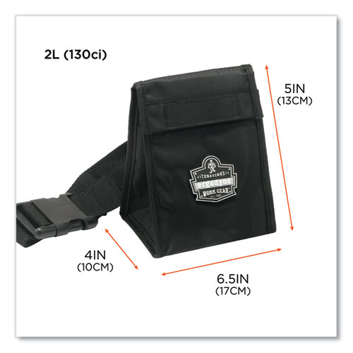 Image of Ergodyne® Arsenal 5184 Mouthbit Respirator Bag, 5 X 4 X 6.5, Black, Ships In 1-3 Business Days