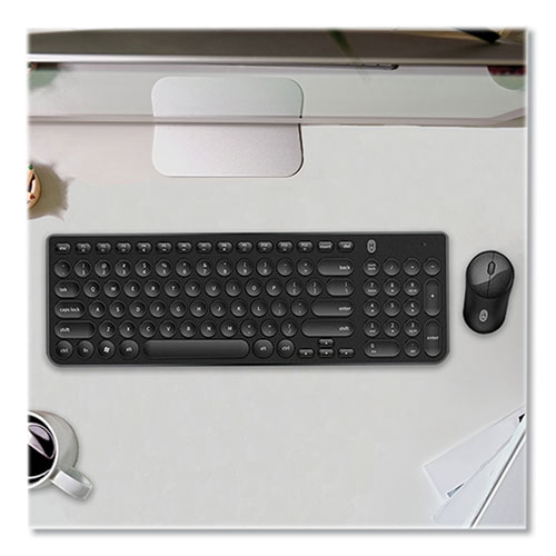 Pro Wireless Keyboard & Optical Mouse Combo, 2.4 GHz Frequency, Black