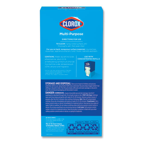 Image of Clorox® Clorox Multipurpose Degreaser Cleaner Refillable Starter Kit, Crisp Lemon Scent