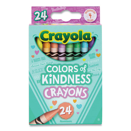 Image of Crayola® Colors Of Kindness Crayons, Assorted, 24/Pack
