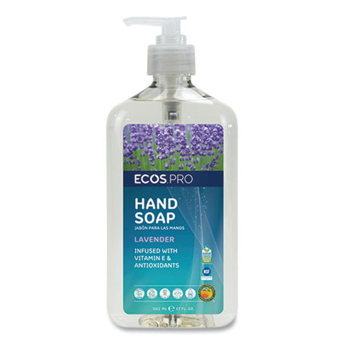 Ecos® Pro Liquid Hand Soap, Lavender Scent, 17 Oz Pump Bottle