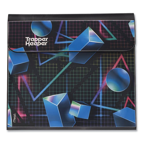 Mead® Trapper Keeper 3-Ring Pocket Binder, 1" Capacity, 11.25 X 12.19, Shapes