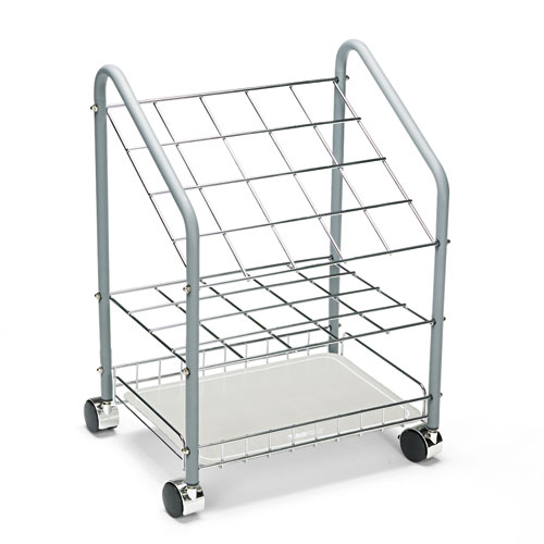 Wire Roll/Files, 20 Compartments, 18w x 12.75d x 24.5h, Gray, Ships in 1-3 Business Days