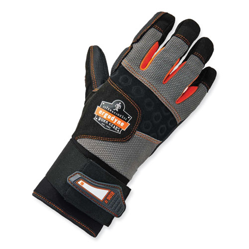 ProFlex 9012 Certified AV Gloves + Wrist Support, Black, Small, Pair, Ships in 1-3 Business Days