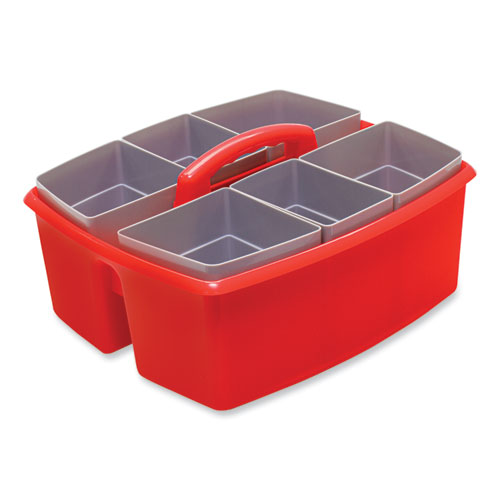 Storex Large Caddy with Sorting Cups, Blue, 2/Carton
