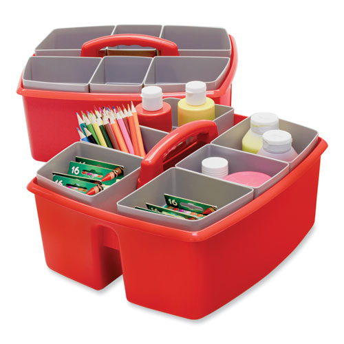 Large Caddy with Sorting Cups, Red, 2/Carton