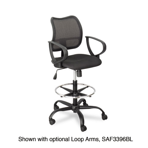 Safco® Vue Series Mesh Extended-Height Chair, Supports Up to 250 lb, 23