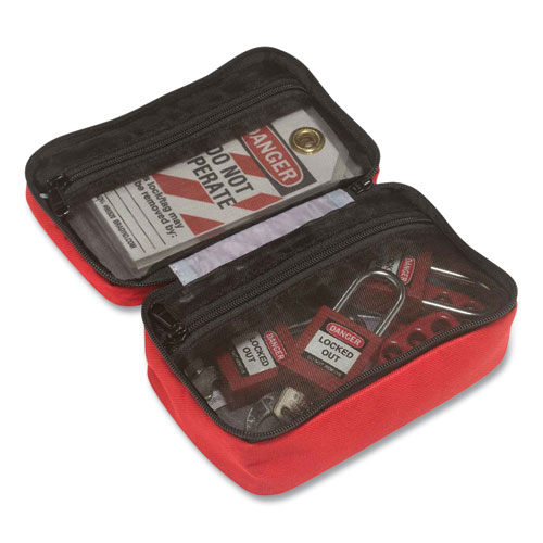 Image of Ergodyne® Arsenal 5876 Small Buddy Organizer, 2 Compartments, 4.5 X 7.5 X 3, Red, Ships In 1-3 Business Days