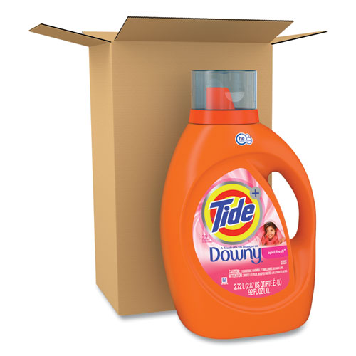 Image of Tide® Touch Of Downy Liquid Laundry Detergent, Original Touch Of Downy Scent, 92 Oz Bottle