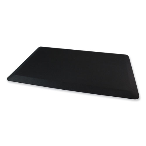 Standing Comfort Mat, Rectangular, Black Smooth Surface, 20" x 32"