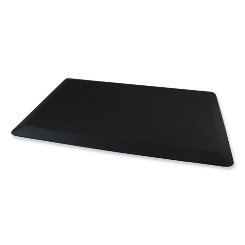 Standing Comfort Mat, Rectangular, Black Smooth Surface, 16" x 24"