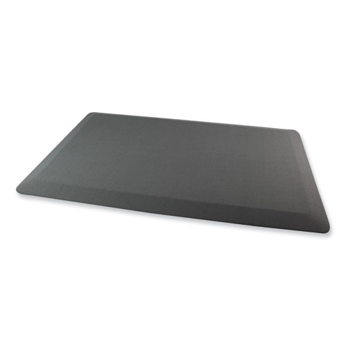 Standing Comfort Mat, Rectangular, Gray Smooth Surface, 16" x 24"