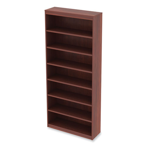 Image of Alera® Valencia Series Square Corner Bookcase, Seven-Shelf, 35.63W X 11.81D X 83.86H, Cherry