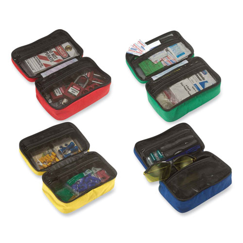 Image of Ergodyne® Arsenal 5876K Four Small Buddy Organizers Colored Kit, 2 Comp, 4.5X7.5X3, Blue/Green/Red/Yellow, Ships In 1-3 Business Days
