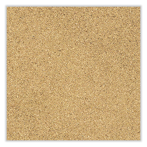 Aluminum-Frame Natural Corkboard, 24" x 18", Tan Surface, Satin Aluminum Frame