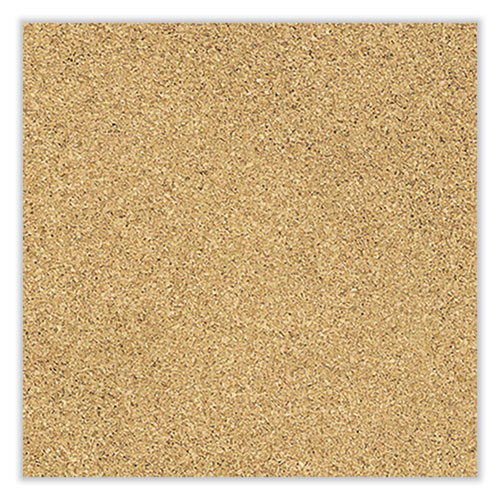 Aluminum-Frame Natural Corkboard, 24" x 18", Tan Surface, Satin Aluminum Frame