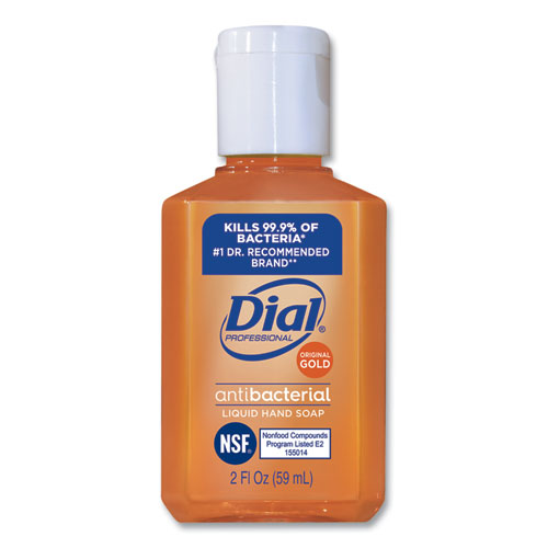 Dial® Professional Gold Antibacterial Liquid Hand Soap, Floral, 2 oz, 144/Carton
