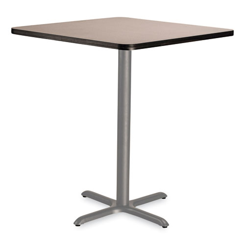 Cafe Table, 36w x 36d x 42h, Square Top/X-Base, Gray Nebula Top, Gray Base, Ships in 7-10 Business Days