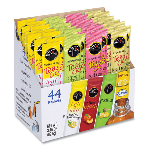 Sugar-Free Iced Tea Mix Variety Pack, 3.16 oz Box, 44/Pack, Ships in 1-3 Business Days