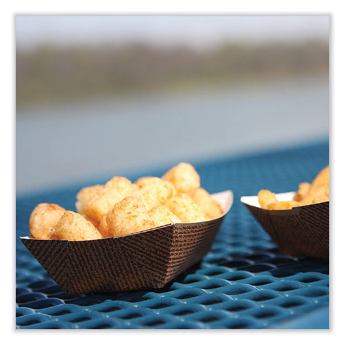 Hearthstone Food Trays, 0.25 lb Capacity, 4 x 2.68 x 1.04, Brown, Paper, 1,000/Carton