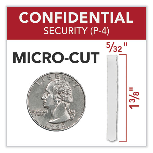 Image of Gbc® Momentum X18-12 Micro-Cut P-4 Anti-Jam Shredder, 18 Manual Sheet Capacity