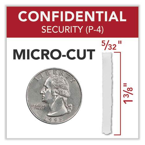 Image of Gbc® Momentum X22-23 Micro-Cut P-4 Anti-Jam Shredder, 22 Manual Sheet Capacity