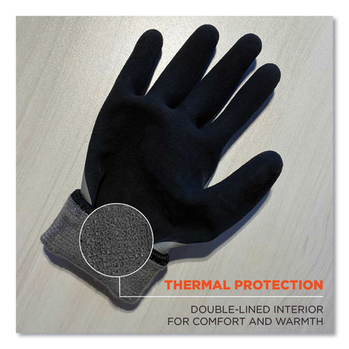 ProFlex 7501 Coated Waterproof Winter Gloves, Gray, Small, Pair, Ships in 1-3 Business Days