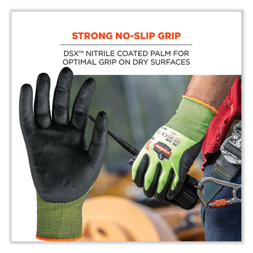 ProFlex 7022-CASE ANSI A2 Coated CR Gloves DSX, Lime, Medium, 144 Pairs/Carton, Ships in 1-3 Business Days