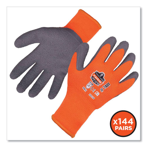 ProFlex 7401-CASE Coated Lightweight Winter Gloves, Orange, X-Large, 144 Pairs/Carton, Ships in 1-3 Business Days